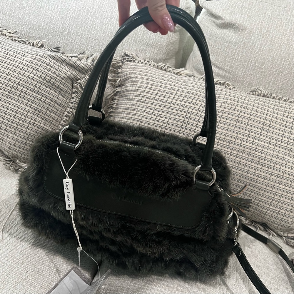 Guy Laroche NWT GENUINE fur handbag or crossbody